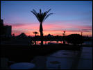 zonsondergang bij het hotel